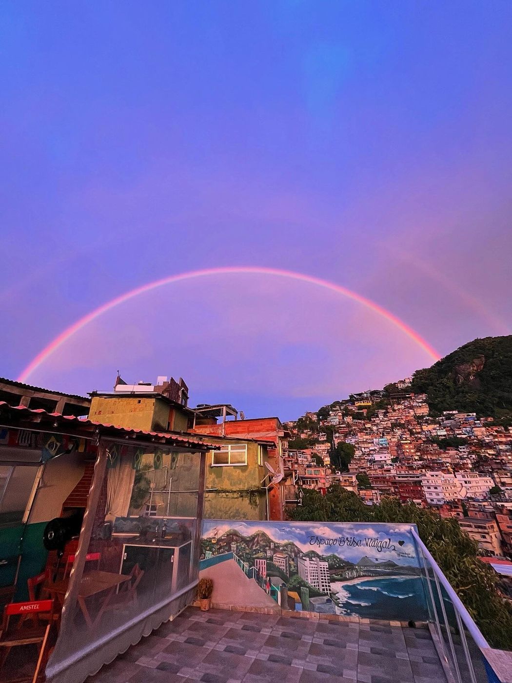 Arco-íris sobre o Vidigal